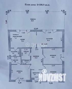 Дом 150м², 1-этажный, участок 6 сот.