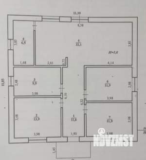 Дом 98м², 1-этажный, участок 7 сот.