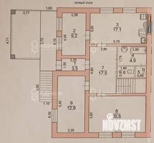 Дом 177м², 2-этажный, участок 6 сот.