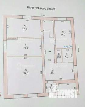 Дом 300м², 2-этажный, участок 15 сот.