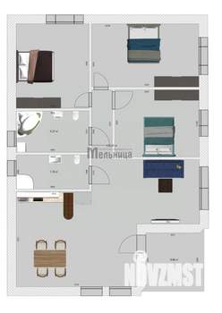 Дом 104м², 1-этажный, участок 7 сот.