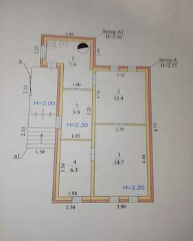 Дом 47м², 1-этажный, участок 5 сот.