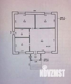 Дом 75м², 1-этажный, участок 7 сот.