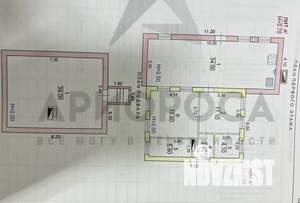 Дом 113м², 1-этажный, участок 6 сот.  