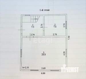 Дача 71м², 2-этажный, участок 7 сот.  