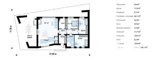 Дом 151м², 1-этажный, участок 5 сот.  