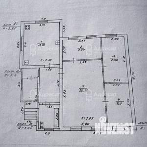 Дом 57м², 1-этажный, участок 6 сот.  