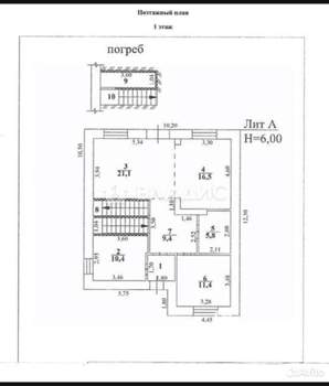 Дом 159м², 2-этажный, участок 6 сот.  
