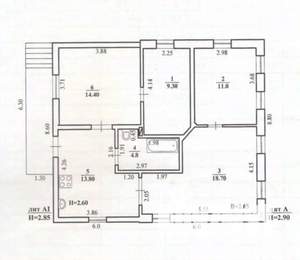 Дом 72м², 1-этажный, участок 6 сот.  
