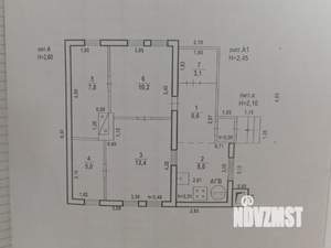 Дом 53м², 1-этажный, участок 6 сот.  