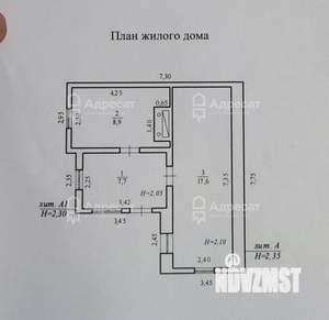 Дом 34м², 1-этажный, участок 2 сот.  