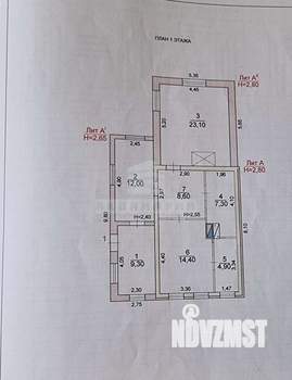 Дом 101м², 1-этажный, участок 4 сот.  