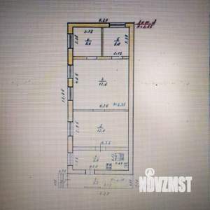 Дом 46м², 1-этажный, участок 3 сот.  