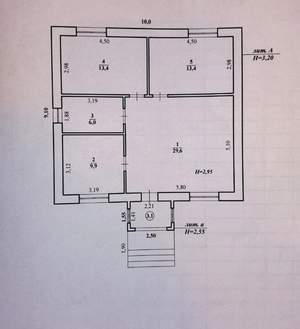 Дом 75м², 1-этажный, участок 7 сот.  