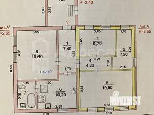 Дом 83м², 1-этажный, участок 7 сот.  