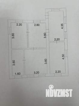 Дом 54м², 1-этажный, участок 6 сот.  