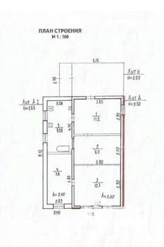 Дом 50м², 1-этажный, участок 6 сот.  
