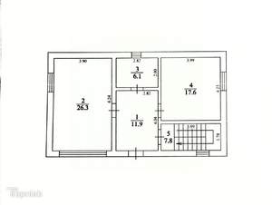 Дом 136м&sup2;, 2-этажный, участок 4 сот.  