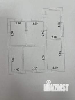 Дом 54м², 1-этажный, участок 6 сот.  