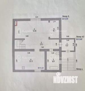 Дом 225м², 3-этажный, участок 6 сот.  