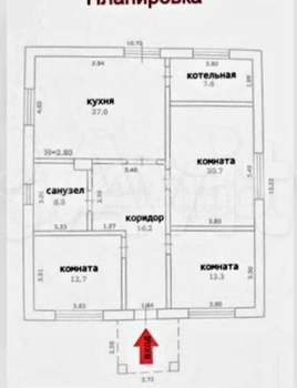 Дом 112м², 1-этажный, участок 7 сот.  