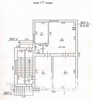Дом 287м², 3-этажный, участок 6 сот.  