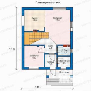 Дом 135м², 2-этажный, участок 5 сот.  