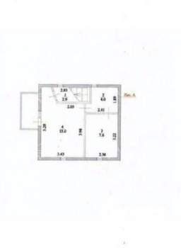 Дом 60м², 2-этажный, участок 6 сот.  