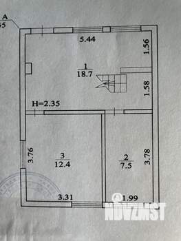 Дом 64м², 2-этажный, участок 6 сот.  