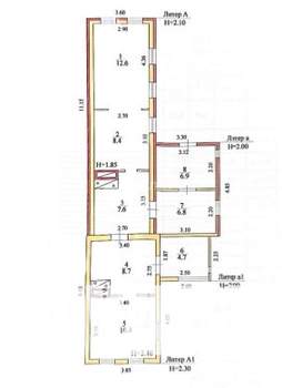 Дом 48м&sup2;, 1-этажный, участок 6 сот.  