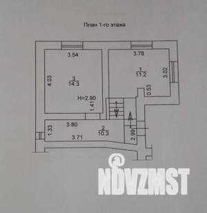 Дом 80м², 2-этажный, участок 3 сот.  