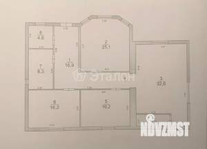 Дом 124м², 1-этажный, участок 6 сот.  