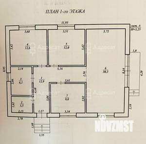 Дом 91м², 1-этажный, участок 4 сот.  