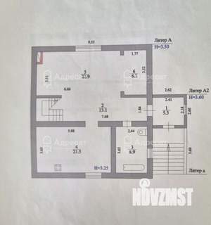 Дом 225м², 3-этажный, участок 6 сот.  