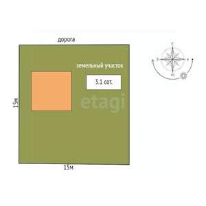 Дом 326м², 2-этажный, участок 3 сот.  