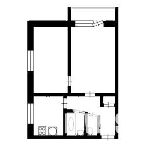 2-к квартира, на длительный срок, 37м2, 2/4 этаж