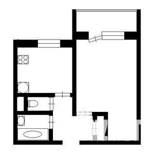 1-к квартира, на длительный срок, 36м2, 2/9 этаж