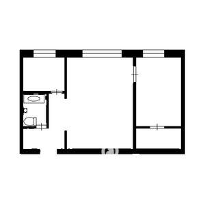2-к квартира, на длительный срок, 44м2, 2/9 этаж