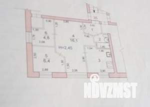 3-к квартира, на длительный срок, 47м2, 1/4 этаж