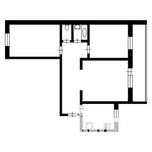 2-к квартира, на длительный срок, 69м2, 5/9 этаж