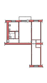 3-к квартира, на длительный срок, 55м2, 4/5 этаж