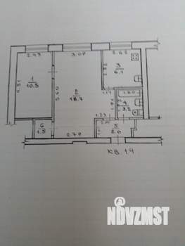 2-к квартира, на длительный срок, 42м2, 4/4 этаж