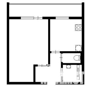 1-к квартира, на длительный срок, 36м2, 2/5 этаж