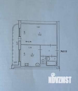 1-к квартира, на длительный срок, 39м2, 7/16 этаж