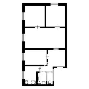 4-к квартира, на длительный срок, 60м2, 2/5 этаж