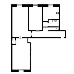 3-к квартира, на длительный срок, 60м2, 5/5 этаж