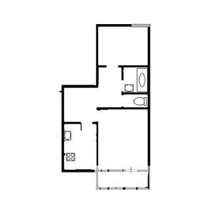 2-к квартира, на длительный срок, 52м2, 1/9 этаж