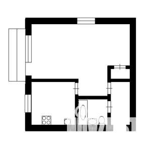 1-к квартира, на длительный срок, 33м2, 5/5 этаж