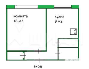 1-к квартира, на длительный срок, 35м2, 3/9 этаж