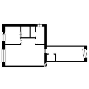 2-к квартира, на длительный срок, 45м2, 3/4 этаж